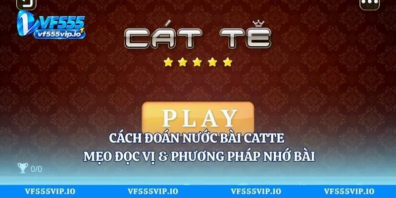 Cách Đoán Nước Bài Catte - Mẹo Đọc Vị & Phương Pháp Nhớ Bài