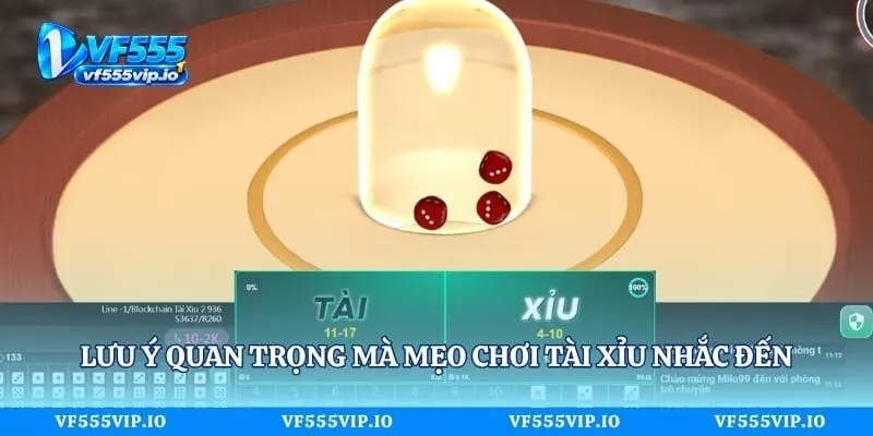 Mẹo Chơi Tài Xỉu Và Những Điều Người Mới Cần Biết Lưu ý quan trọng mà mẹo chơi tài xỉu nhắc đến